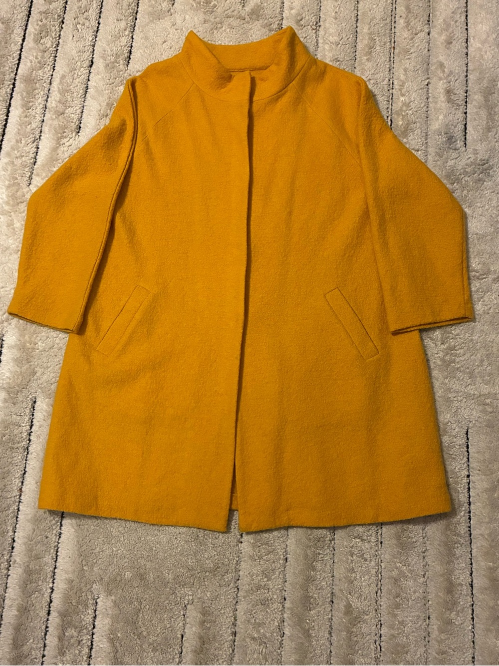 Cynthia Rowley 100% Wool 1x PLUS SIZE Vintage Inspired Mustard Jacket